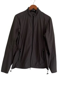 Greyson Mens Trailwolf Shell Full Zip Jacket Sz M Gray Golf Light Windbreaker